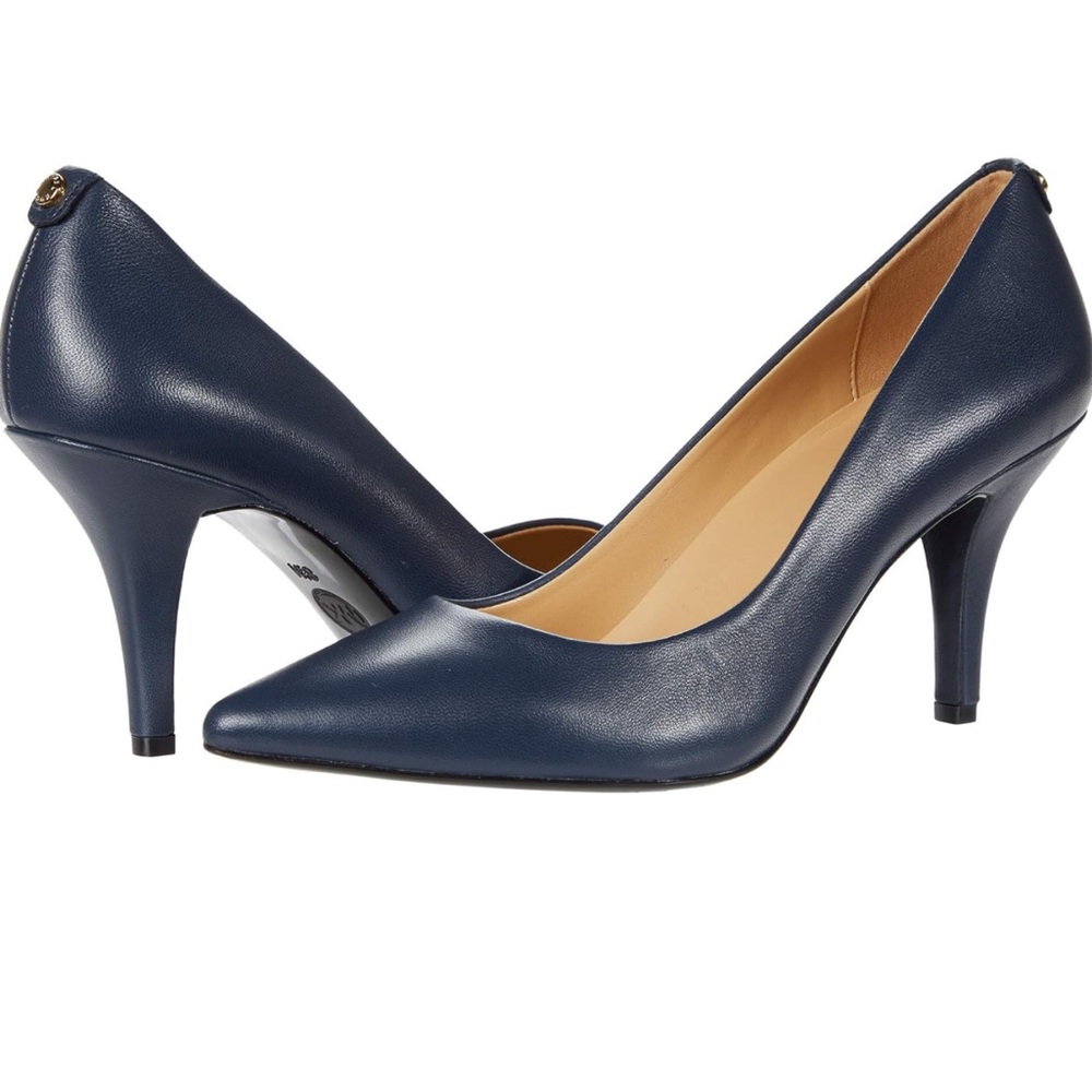 MK Elegant parent leather navy Women's Pumps